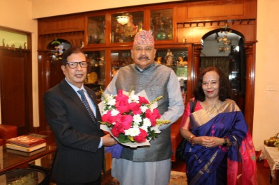 नेपाल के राजदूत ने कैबिनेट मंत्री सतपाल महाराज से की शिष्टाचार भेंट