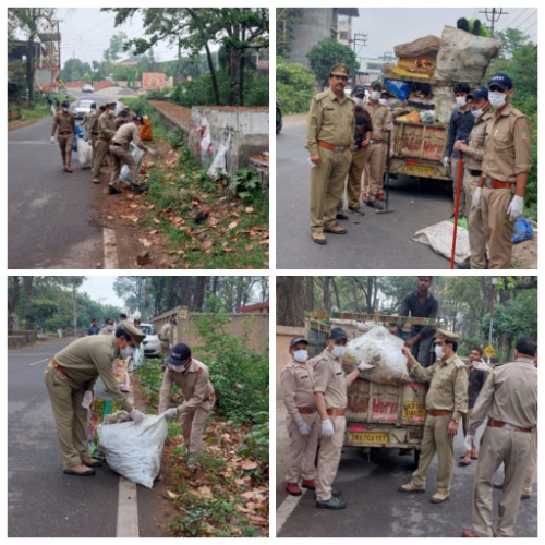 वन विभाग रायपुर रेंज की टीम द्वारा चलाया गया स्वच्छता अभियान, कूड़ा-करकट ना फैलाने की अपील