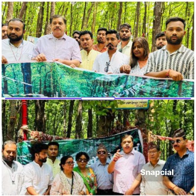 कांग्रेस ने खलंगा क्षेत्र में नौ हजार बेशकीमती पेड़ों की बलि देने पर जताया पुरजोर विरोध