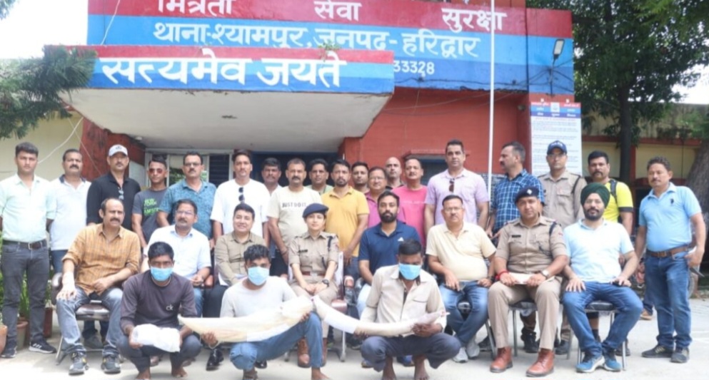 उत्तराखंड एसटीएफ को मिली बड़ी सफलता: हाथी दाँत के साथ तीन अन्तर्राज्यीय तस्कर गिरफ्तार..
