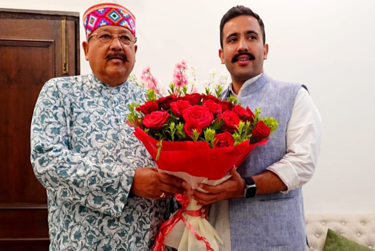 हिमाचल के लोकनिर्माण मंत्री से महाराज की मुलाकात, चांइशील घाटी को जोड़ने पर चर्चा