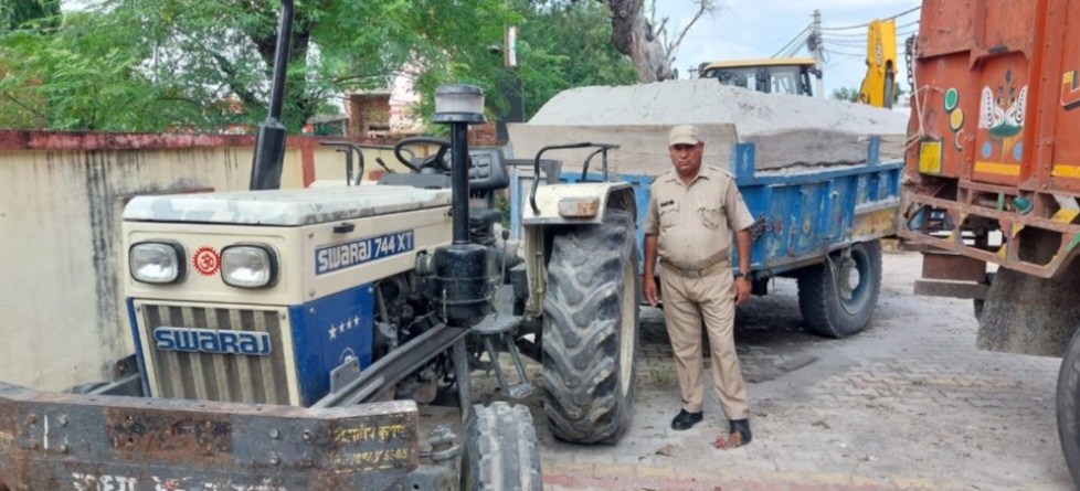 एसएसपी के निर्देश पर लक्सर पुलिस की अवैध खनन के विरुद्ध बड़ी कार्यवाही