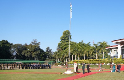 गणतंत्र दिवस पर राज्यपाल ने राजभवन एवं परेड ग्राउंड में फहराया राष्ट्रीय ध्वज