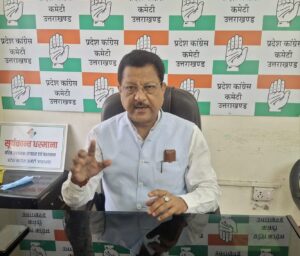 देश में जातीय जनगणना का निर्णय कांग्रेस की जीत: सूर्यकांत धस्माना