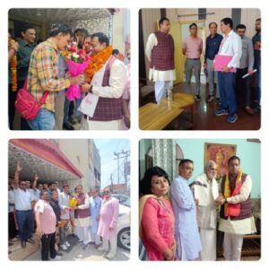 बीकेटीसी अध्यक्ष हेमंत द्विवेदी का भ्रमण के दौरान ऋषिकेश, श्रीनगर में भब्य स्वागत