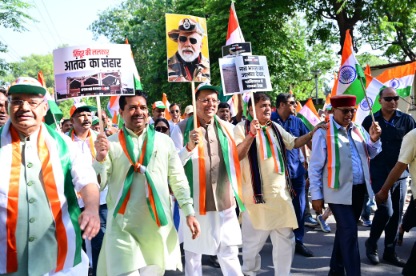 मुख्यमंत्री धामी के नेतृत्व में “तिरंगा शौर्य सम्मान यात्रा” का किया गया भव्य आयोजन