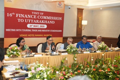 16वें वित्त आयोग की उत्तराखंड में उद्योग संघों, पर्यटन क्षेत्र और व्यापार संगठनों के साथ बैठक