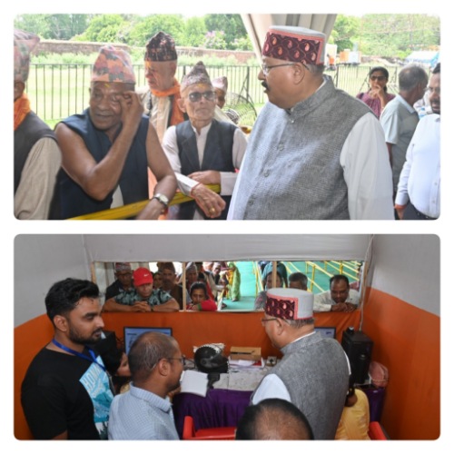 महाराज ने चारधाम यात्रा पंजीकरण केन्द्र का किया स्थलीय निरीक्षण, यात्रियों से लिया व्यवस्थाओं का फीडबैक