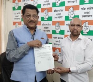 कांग्रेस ने विजय सिंह गुसाईं को धनोल्टी विधानसभा क्षेत्र का पर्यवेक्षक बनाया