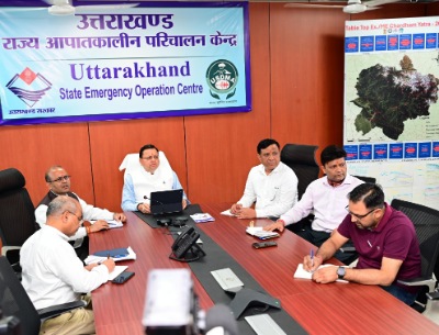 मुख्यमंत्री ने राज्य आपदा परिचालन केन्द्र से प्रदेश में हो रही अतिवृष्टि का जायजा लिया