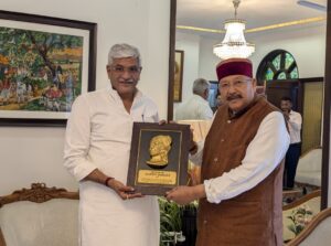महाराज ने केन्द्रीय पर्यटन मंत्री शेखावत से की शिष्टाचार भेंट
