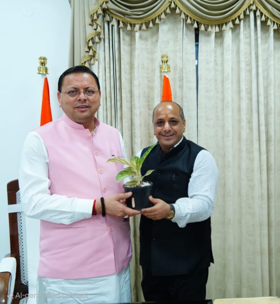 सड़क समस्याओं को लेकर सीएम से मिले भाजपा प्रदेश मीडिया प्रभारी चौहान