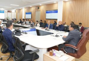 मुख्य सचिव ने शिलान्यास की गयी परियोजनाओं की प्रगति की समीक्षा की