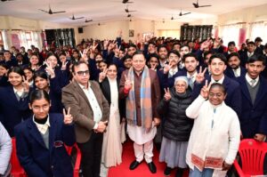 परीक्षा पे चर्चा कार्यक्रम के 9वें संस्करण में शामिल हुए मुख्यमंत्री