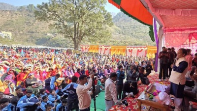 कैबिनेट मंत्री ने 570 लाख की विकास योजनाओं का किया शिलान्यास व लोकार्पण