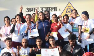 मैराथन केवल दौड़ नहीं, स्वस्थ समाज का संकल्प: रेखा आर्या