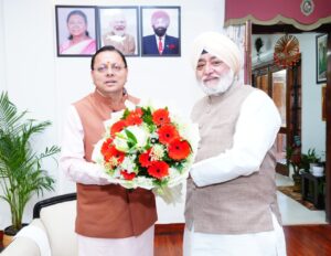 मुख्यमंत्री से गुरुद्वारा श्री हेमकुंट साहिब प्रबंधन ट्रस्ट के अध्यक्ष नरेंद्र जीत सिंह बिंद्रा ने की मुलाकात 