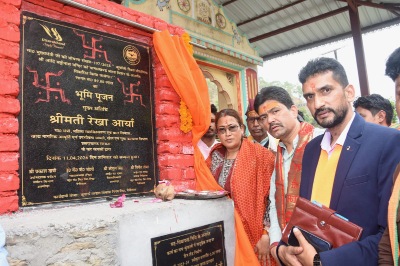 कुवाली में दो मंदिरों के सौंदर्यीकरण का शिलान्यास