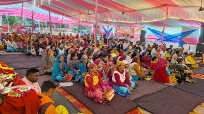 भागवत कथा में उमड़ा श्रद्धा का सागर, आयुष कृष्ण नयन के प्रवचनों ने किया भावविभोर