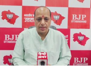 मुख्यमंत्री धामी के नेतृत्व मे हैट्रिक निश्चित, कांग्रेस हताश और निराश: चौहान