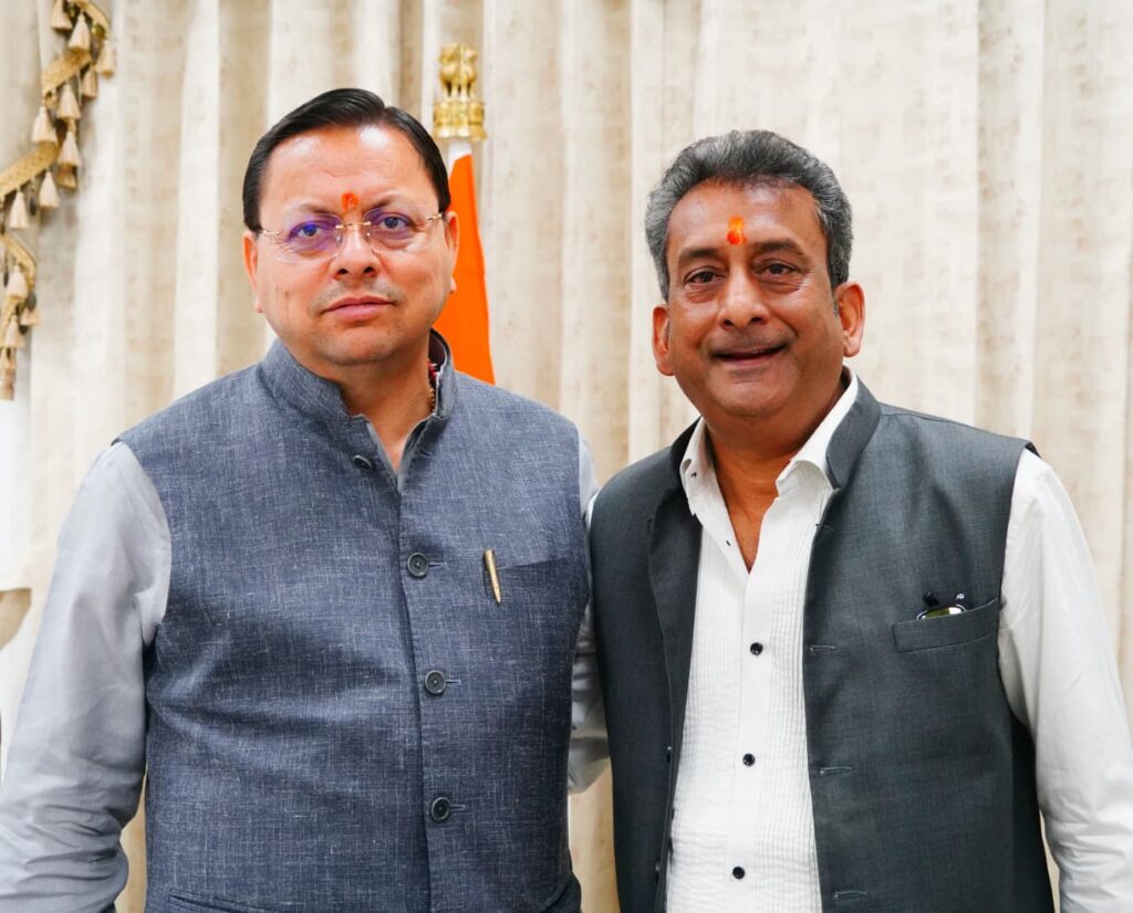 मुख्यमंत्री से अभिनेता हेमंत पांडे ने की शिष्टाचार भेंट
