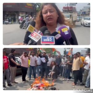 चंपावत गैंगरेप कांड के विरोध में कांग्रेस का उग्र प्रदर्शन, मुख्यमंत्री के इस्तीफे की मांग