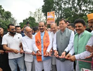 मुख्यमंत्री ने 29.65 करोड़ की लागत से निर्मित धनगढ़ी सेतु का किया लोकार्पण