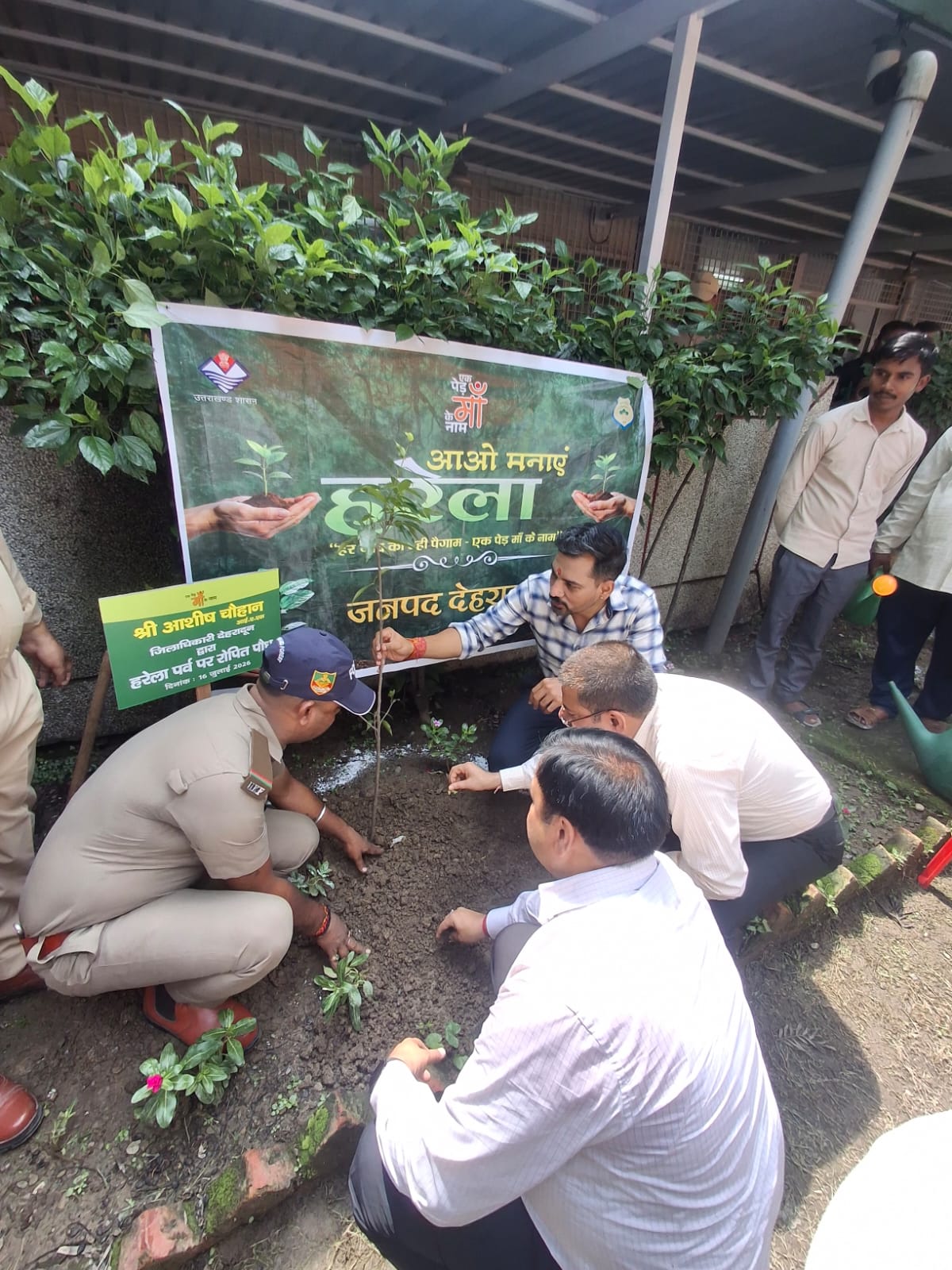 हरेला पर्व पर हरियाली का संकल्प: डीएम डॉ. आशीष चौहान ने किया वृक्षारोपण