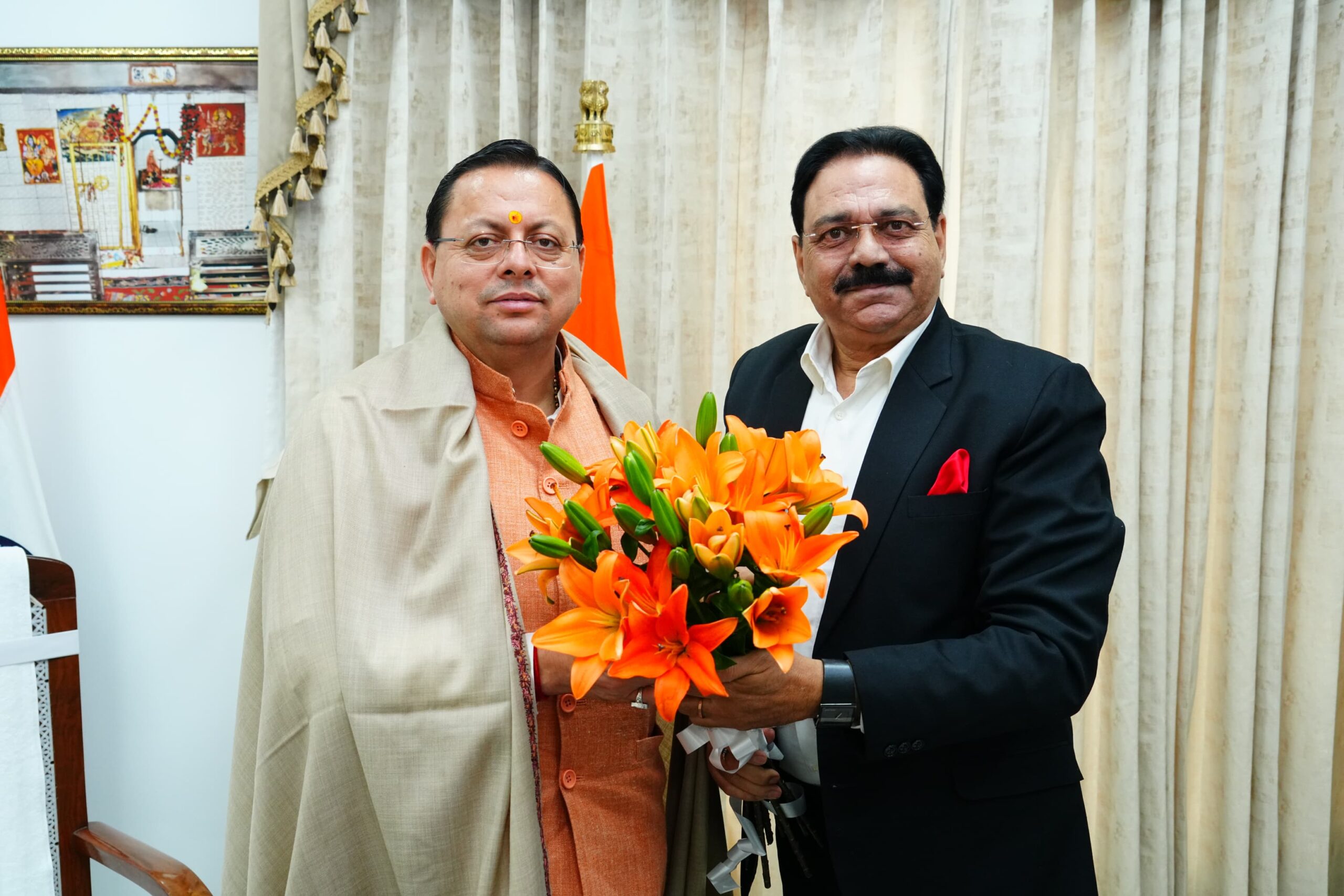 राज्य पिछड़ा वर्ग कल्याण परिषद के उपाध्यक्ष अशोक वर्मा ने मुख्यमंत्री से की शिष्टाचार भेंट