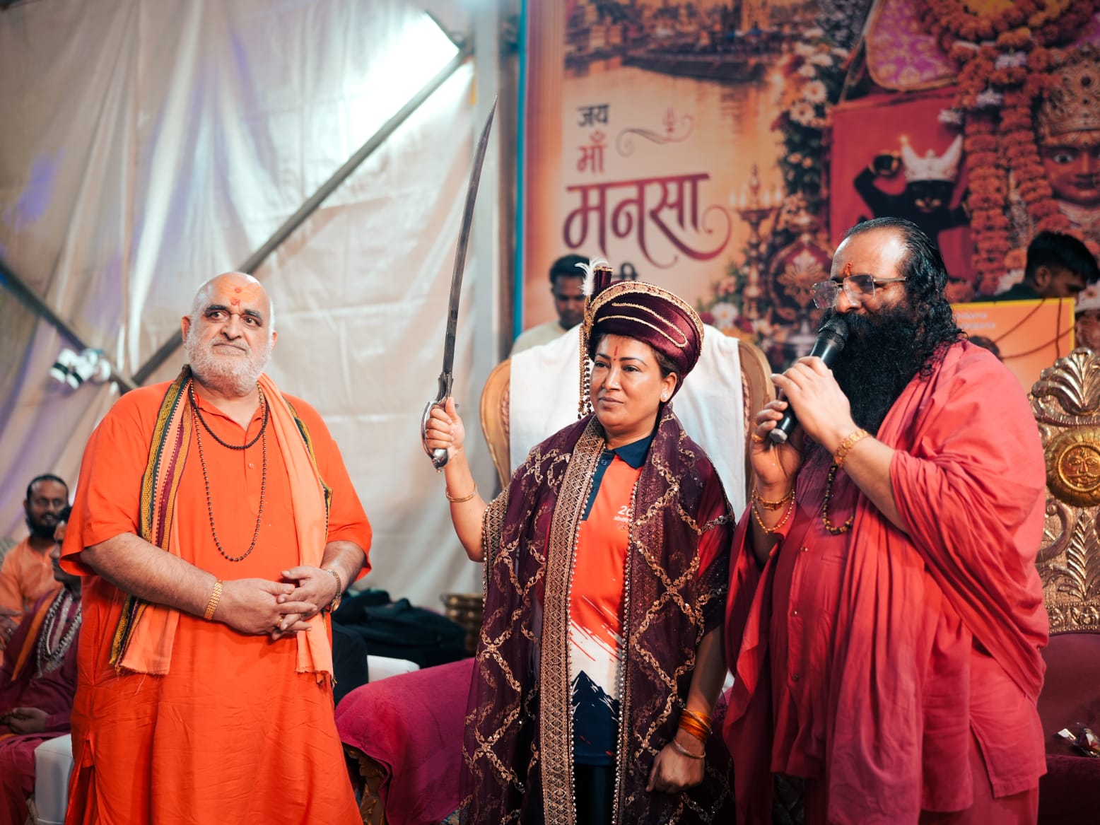 उत्तराखंड: 2036 ओलंपिक संकल्प कांवड़ यात्रा को संतों का मिला आशीर्वाद