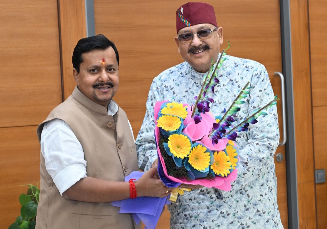 महाराज ने की भाजपा के राष्ट्रीय अध्यक्ष नितिन नबीन से शिष्टाचार भेंट
