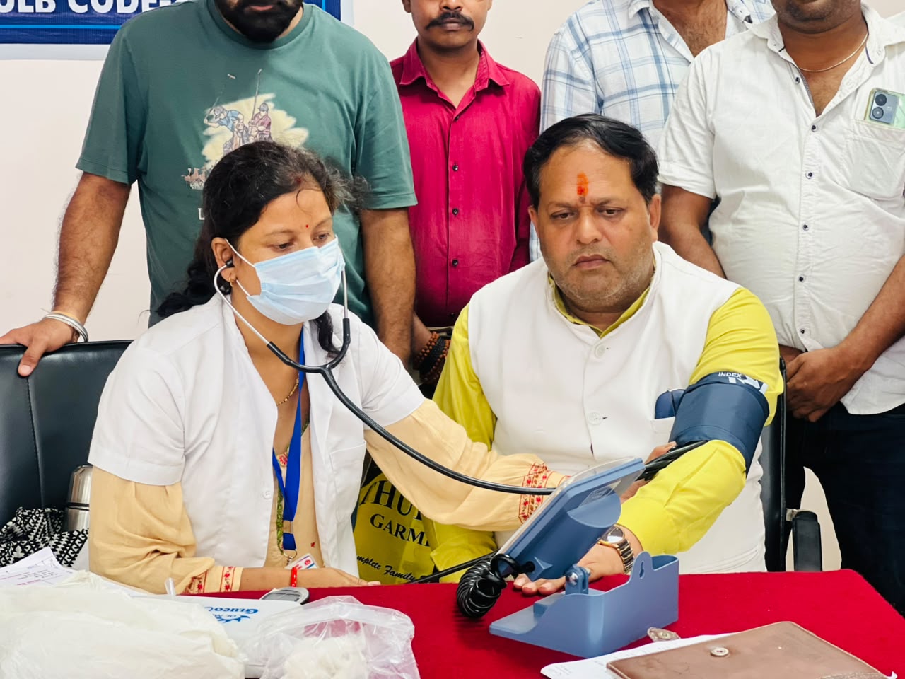 सेवा संकल्प अभियान के तहत नगर निगम में निःशुल्क स्वास्थ्य शिविर