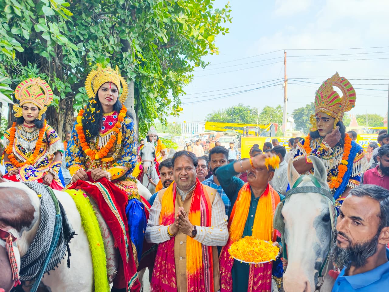 रुद्रपुर: नगर निगम में पहली बार पहुंची श्रीराम बारात, गूंजे जय श्री राम के जयकारे