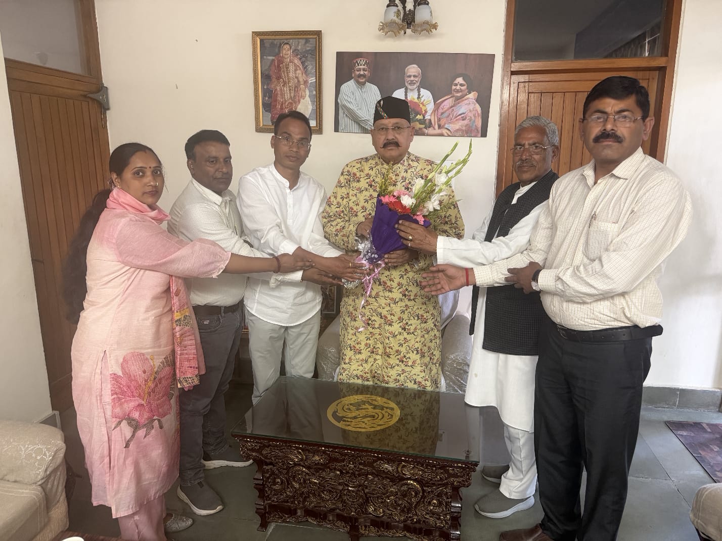 जयानंद भारती के भवन निर्माण के लिए 40 लाख की धनराशि स्वीकृत कराने पर महाराज का आभार जताया